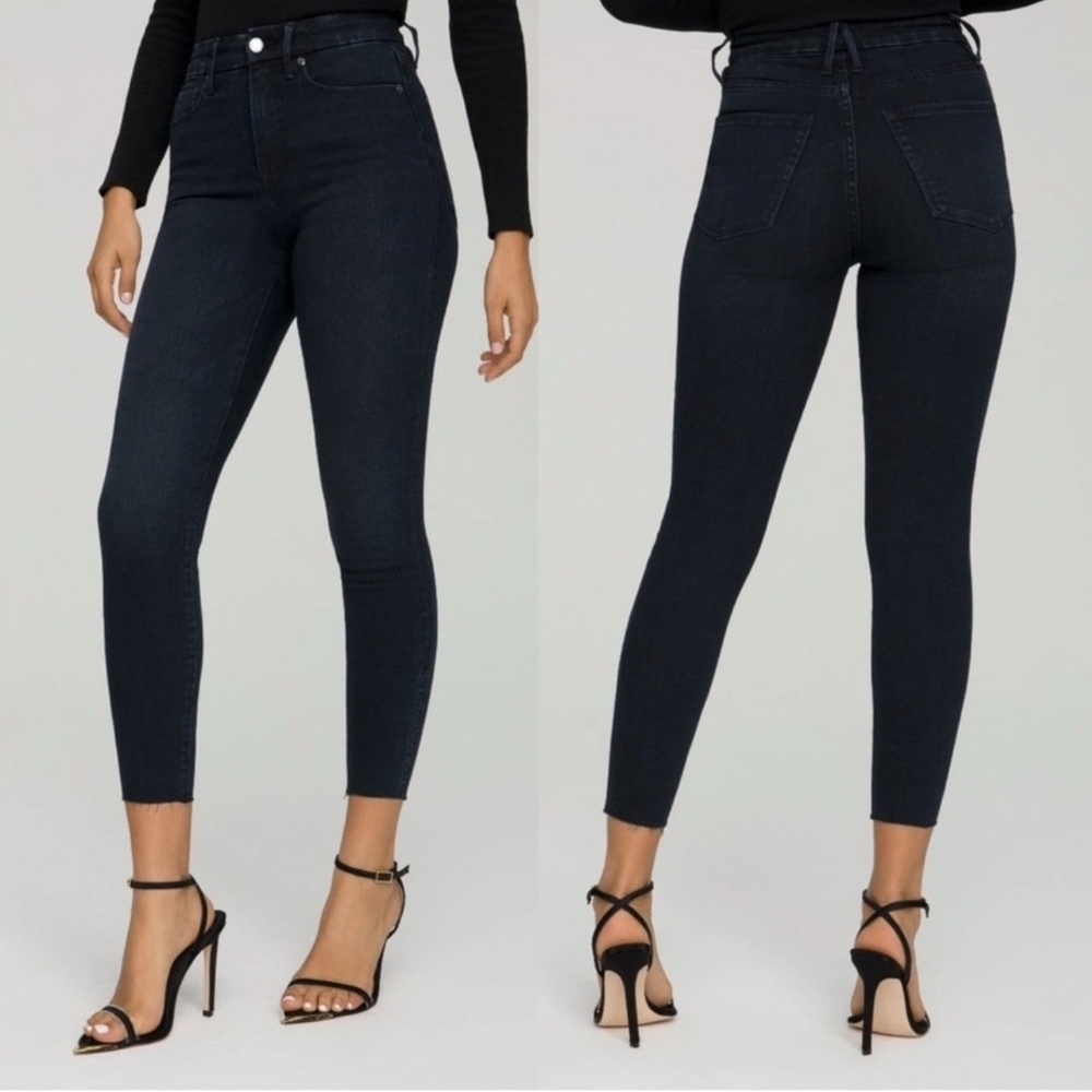 Good American Good Waist Crop Skinny Jeans (NWT)